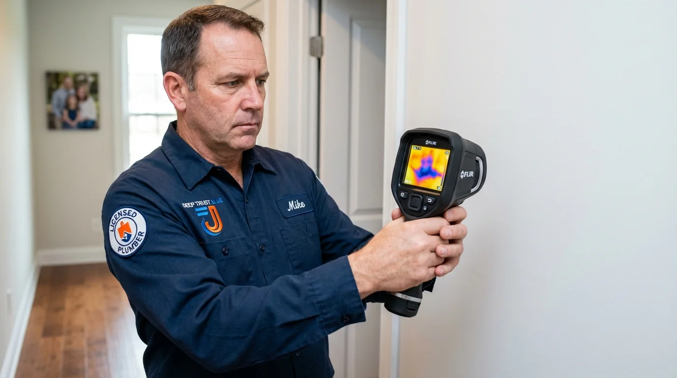 Thermal imaging leak detection by Johns Plumbing LLC in Elburn